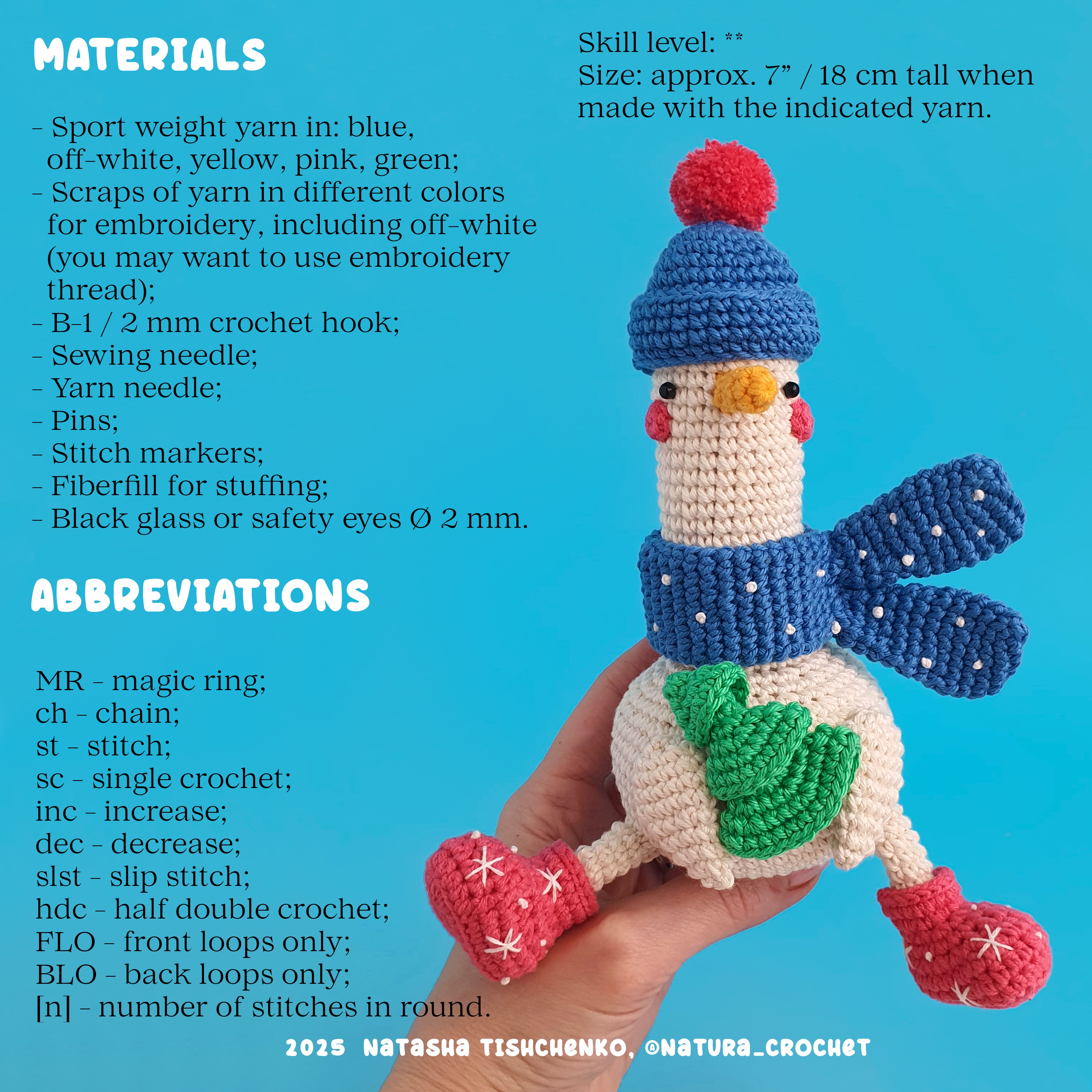 Benson the Goose Crochet Pattern