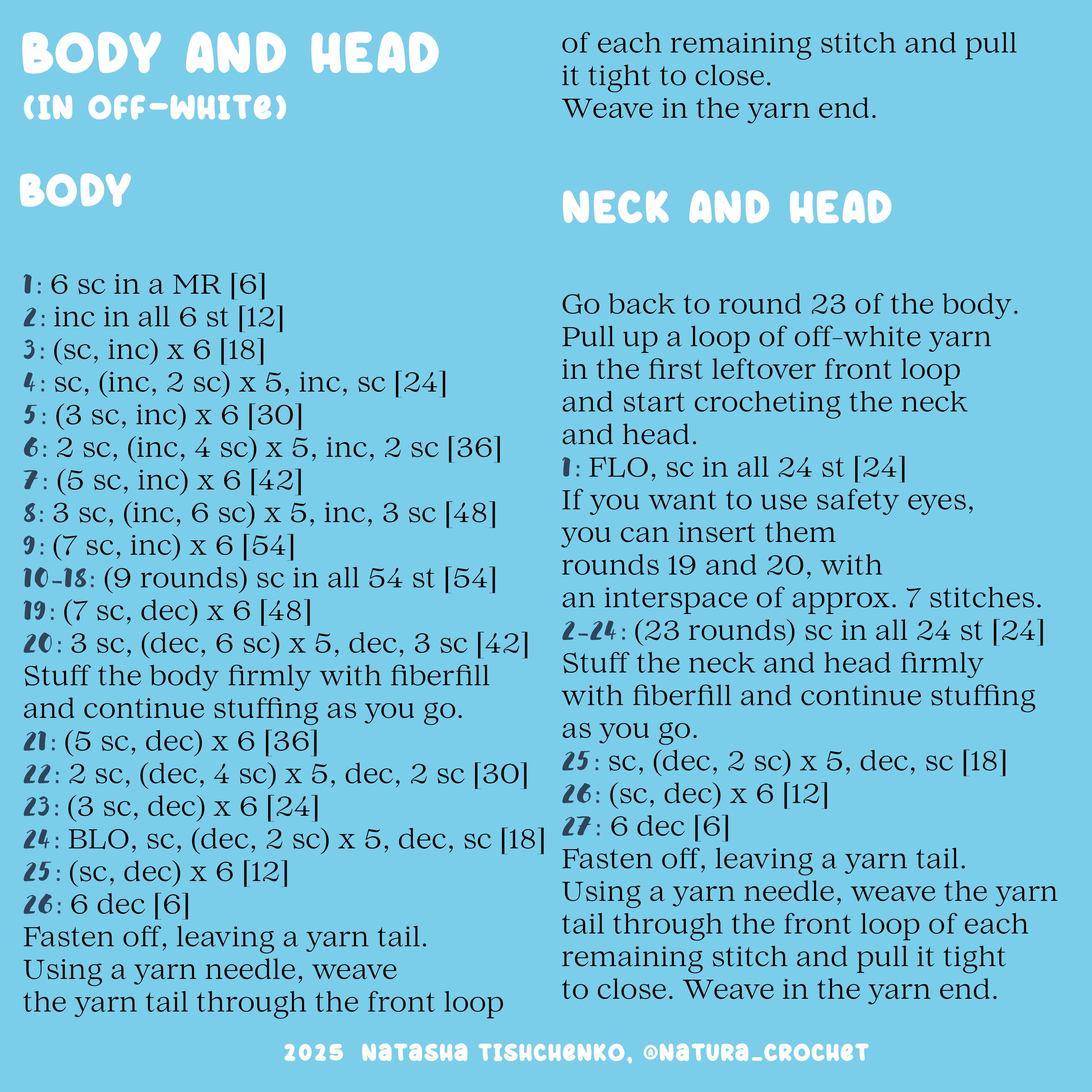 Benson the Goose Crochet Pattern