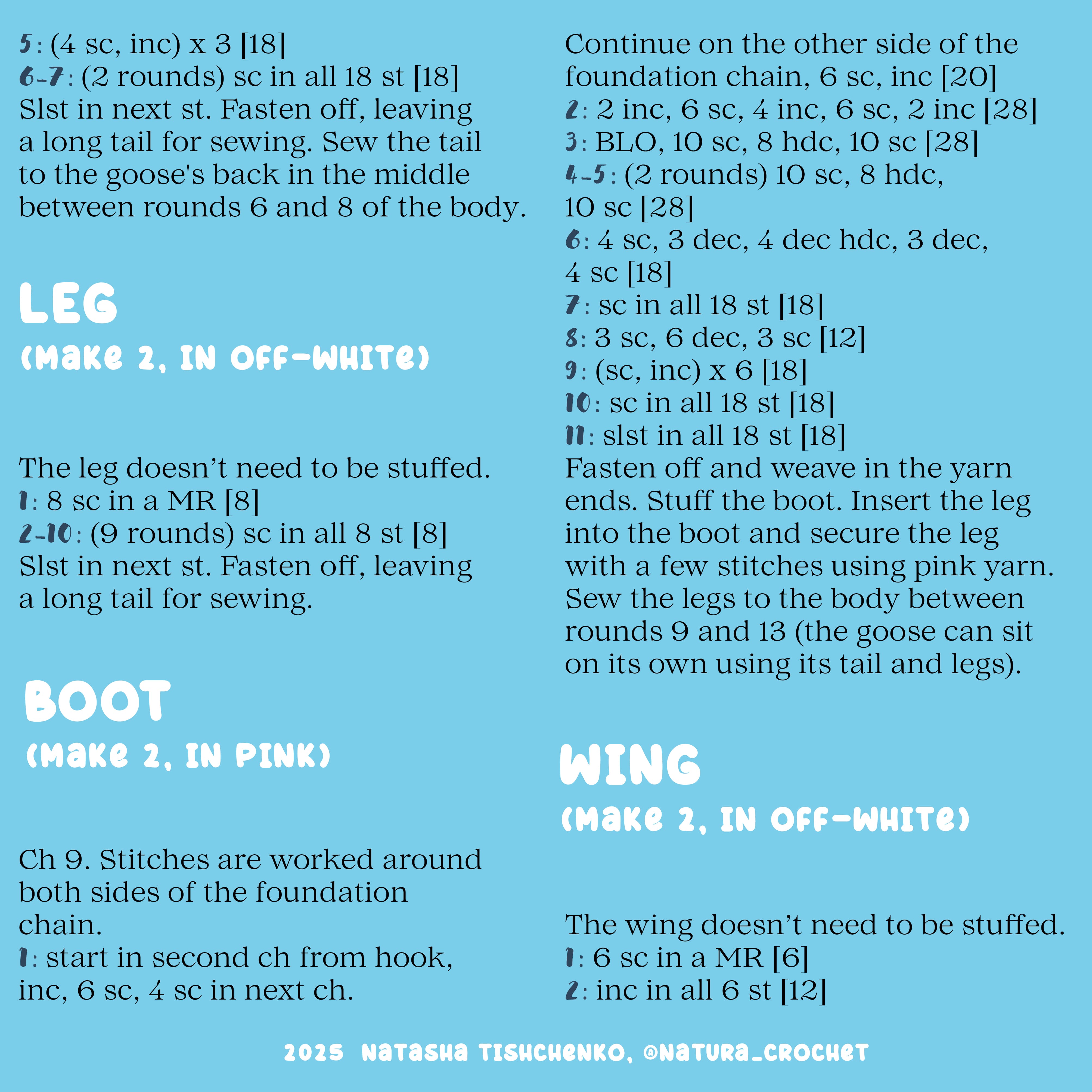 Benson the Goose Crochet Pattern