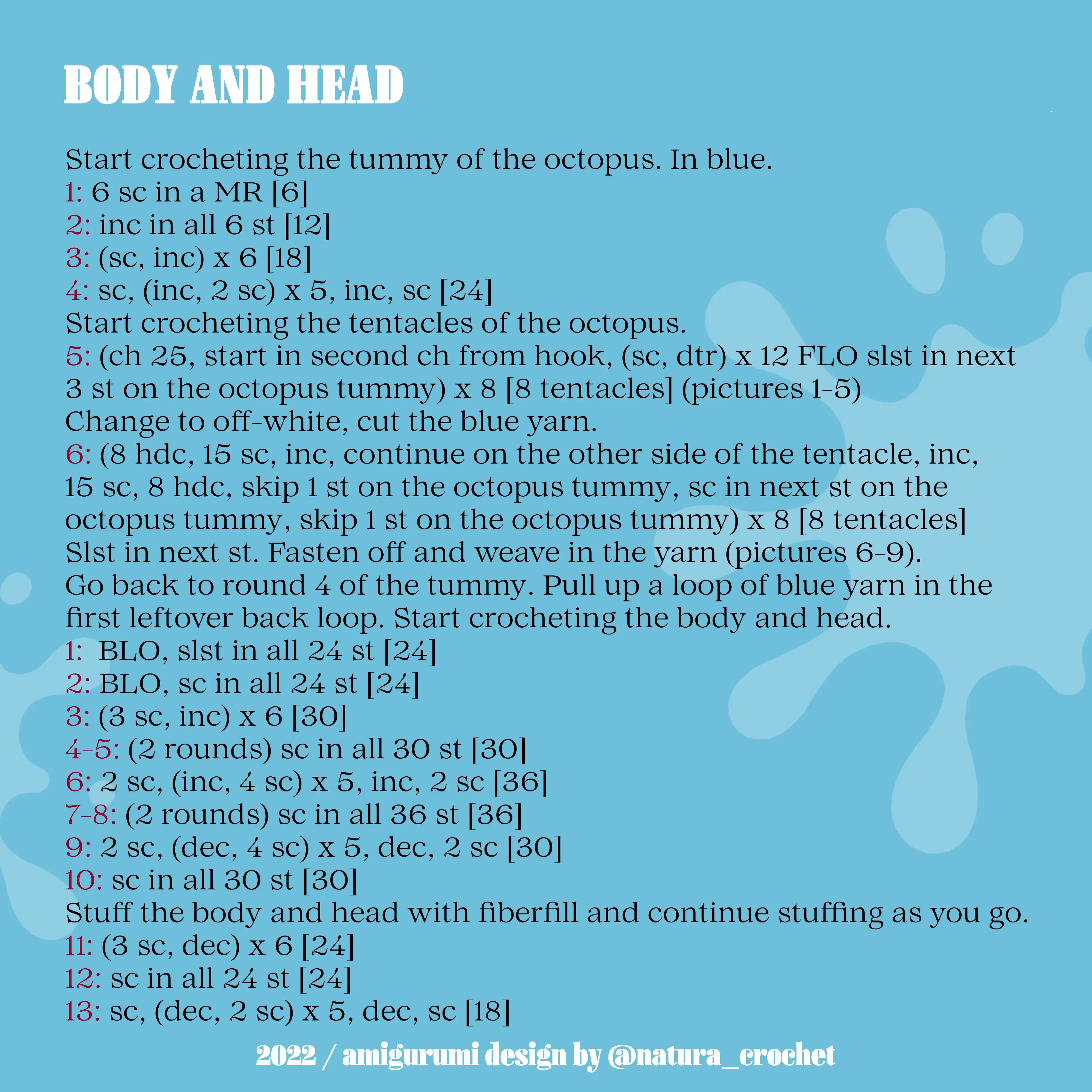 Sprinkle the Octopus Crochet Pattern