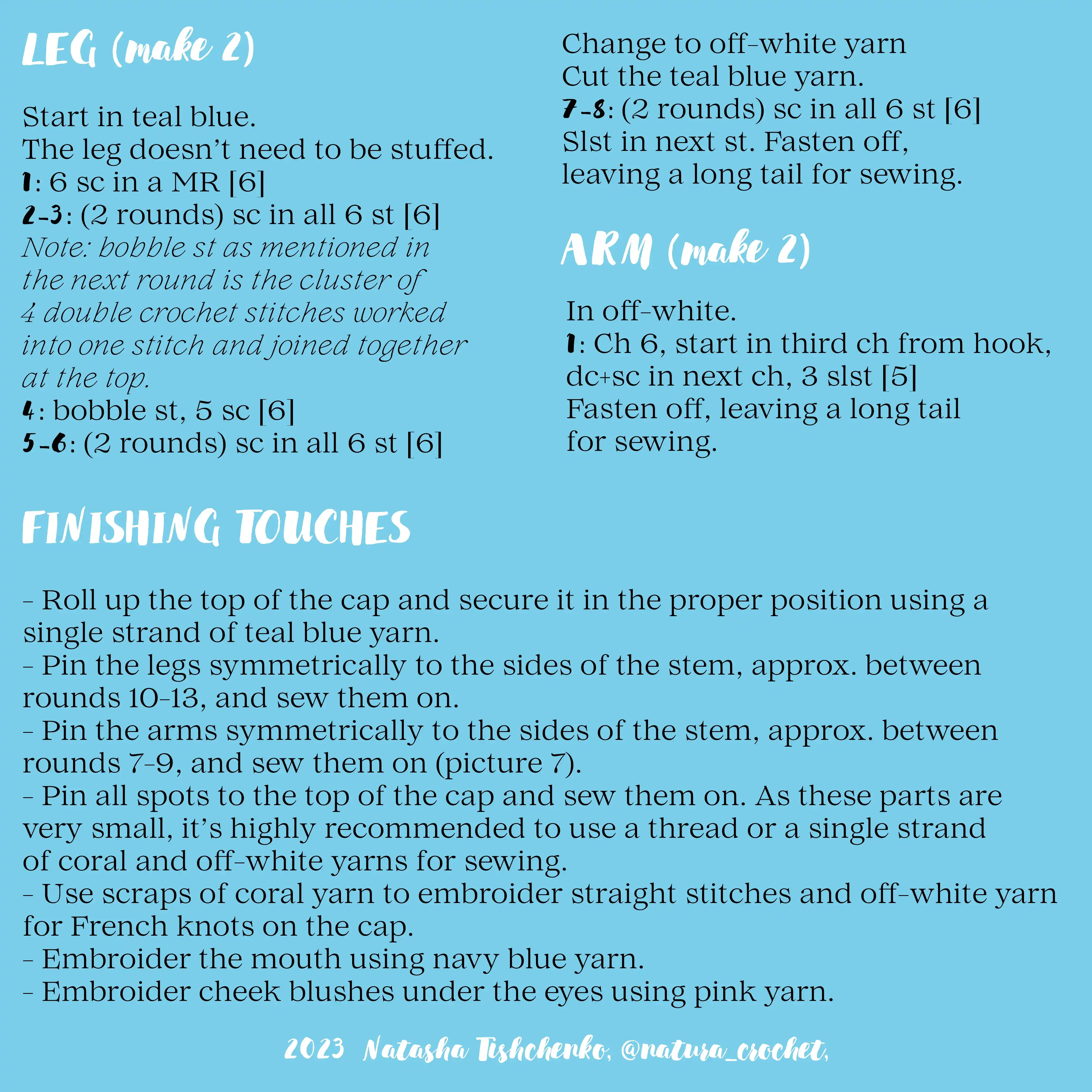 Oleg the Toadstool Crochet Pattern
