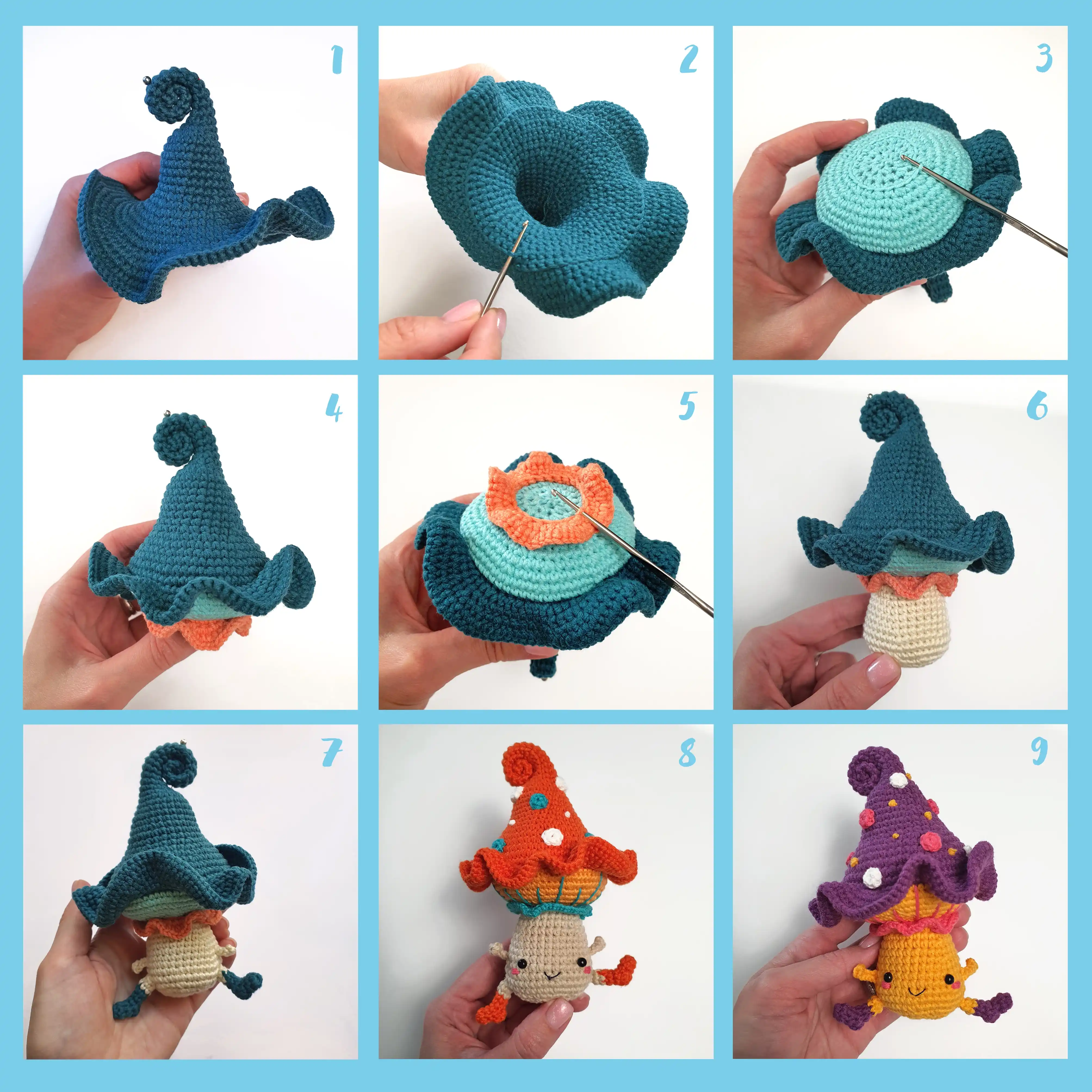 Oleg the Toadstool Crochet Pattern