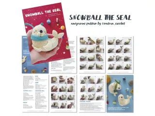 Snowball the Seal crochet pattern