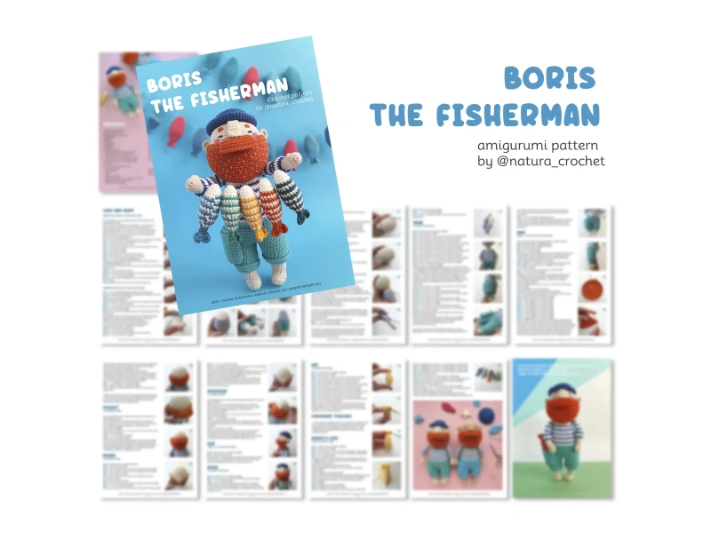 Boris the Fisherman Crochet Pattern
