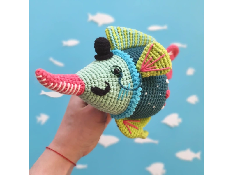 Poirot the Sawfish Crochet Pattern