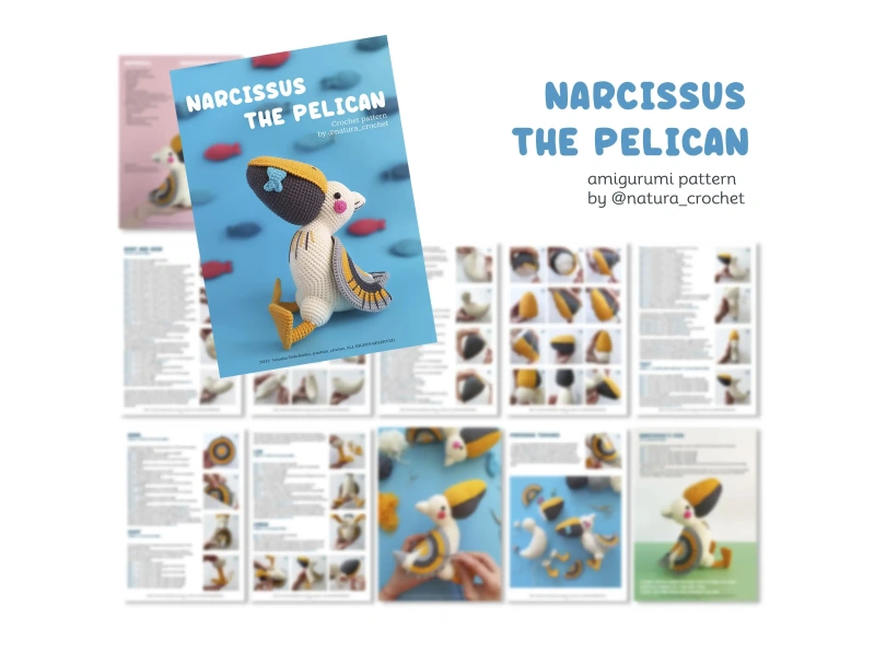 Narcissus the Pelican Crochet Pattern
